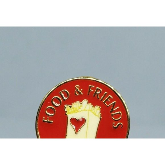 Vintage 1999 Food And Friends Red Canada ASI 53697 Lapel Hat Button Pin - Picture 4 of 10